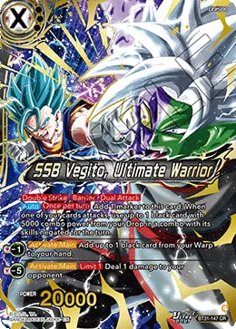 SSB Vegito, Ultimate Warrior, Impact Beyond Dimensions #BT31-147