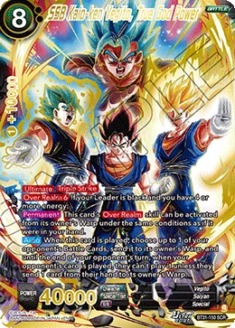 SSB Kaio-ken Vegito, True God Power, Impact Beyond Dimensions #BT31-150
