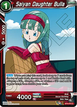 Saiyan Daughter Bulla, Colossal Warfare #BT4-014