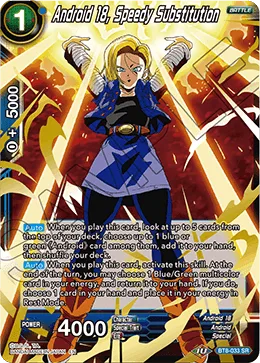 Android 18, Speedy Substitution, Malicious Machinations #BT8-033