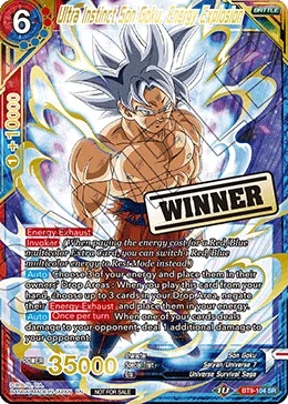 Ultra Instinct Son Goku, Energy Explosion, Universal Onslaught #BT9-104_PR