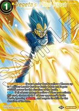 Vegeta's Final Flash, Universal Onslaught #BT9-133_PR