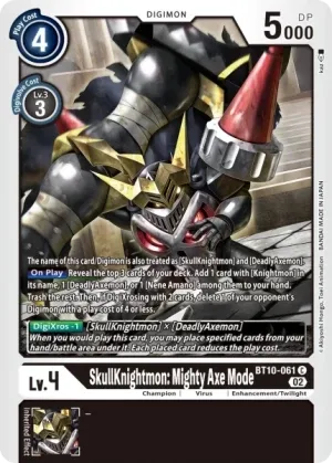 SkullKnightmon: Mighty Axe Mode, BT-10: Booster Xros Encounter #BT10-061