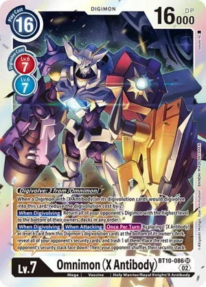 Omnimon (X Antibody), BT-10: Booster Xros Encounter #BT10-086
