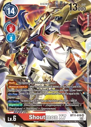 Shoutmon X7, BT-11: Booster Dimensional Phase #BT11-019