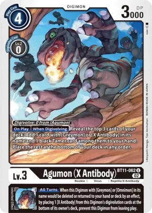 Agumon (X Antibody), BT-11: Booster Dimensional Phase #BT11-062