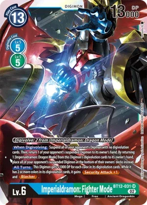 Imperialdramon: Fighter Mode, BT-12: Booster Across Time #BT12-031
