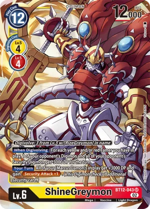 ShineGreymon, BT-12: Booster Across Time #BT12-043