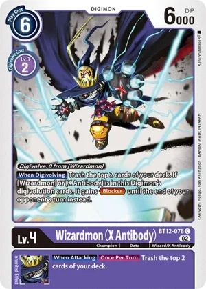 Wizardmon (X Antibody), BT-12: Booster Across Time #BT12-078