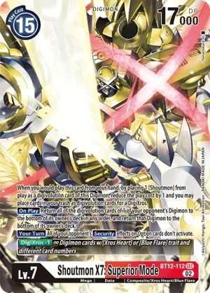 Shoutmon X7: Superior Mode, BT-12: Booster Across Time #BT12-112