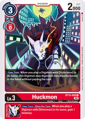 Huckmon, BT-13: Booster Versus Royal Knights #BT13-009