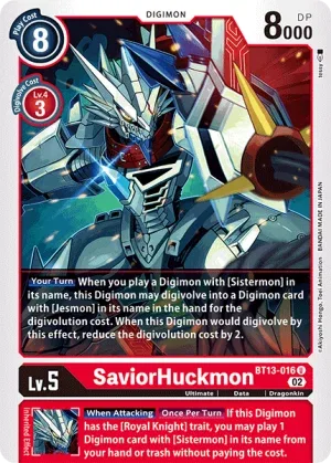 SaviorHuckmon, BT-13: Booster Versus Royal Knights #BT13-016