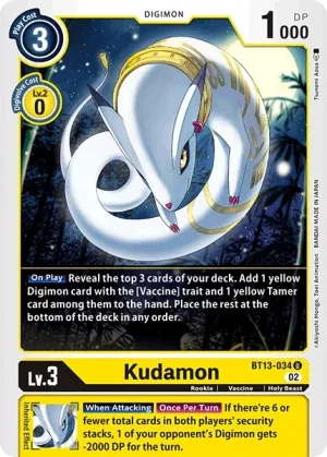 Kudamon, BT-13: Booster Versus Royal Knights #BT13-034