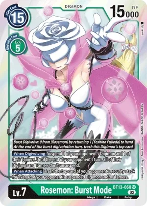 Rosemon: Burst Mode, BT-13: Booster Versus Royal Knights #BT13-060