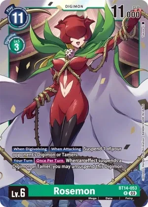 Rosemon, BT-14: Booster Blast Ace #BT14-053