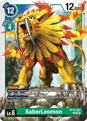 SaberLeomon, BT-14: Booster Blast Ace #BT14-054