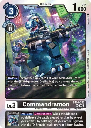 Commandramon, BT-14: Booster Blast Ace #BT14-056