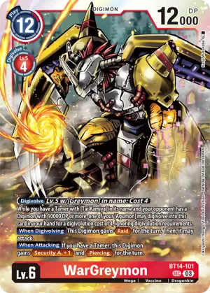 WarGreymon, BT-14: Booster Blast Ace #BT14-101