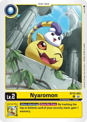 Nyaromon, BT-15: Booster Exceed Apocalypse #BT15-003