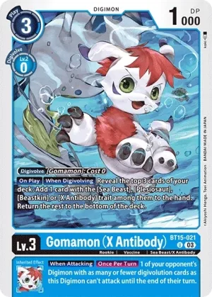 Gomamon (X Antibody), BT-15: Booster Exceed Apocalypse #BT15-021