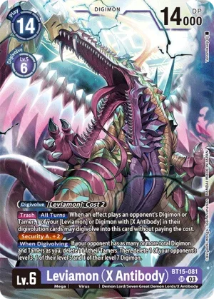Leviamon (X Antibody), BT-15: Booster Exceed Apocalypse #BT15-081