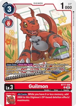 Guilmon, BT-17: Booster Secret Crisis #BT17-008