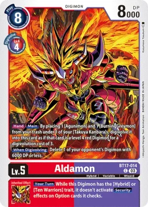 Aldamon, BT-17: Booster Secret Crisis #BT17-014