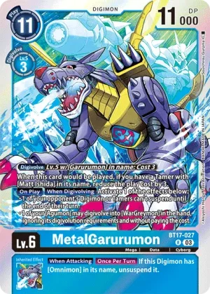 MetalGarurumon, BT-17: Booster Secret Crisis #BT17-027