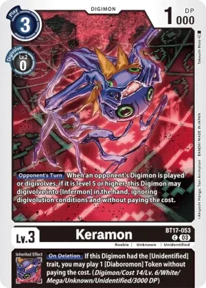 Keramon, BT-17: Booster Secret Crisis #BT17-053