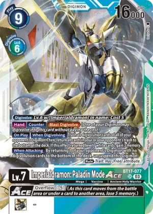 Imperialdramon: Paladin Mode, BT-17: Booster Secret Crisis #BT17-077