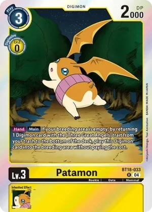 Patamon, BT-18: Booster Elemental Successor #BT18-033