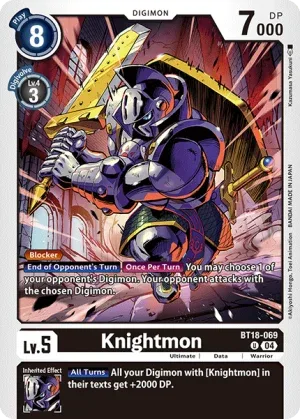 Knightmon, BT-18: Booster Elemental Successor #BT18-069
