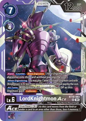 LordKnightmon, BT-18: Booster Elemental Successor #BT18-083