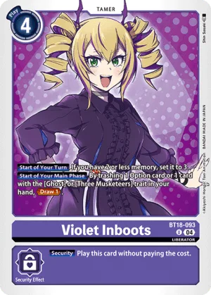 Violet Inboots, BT-18: Booster Elemental Successor #BT18-093