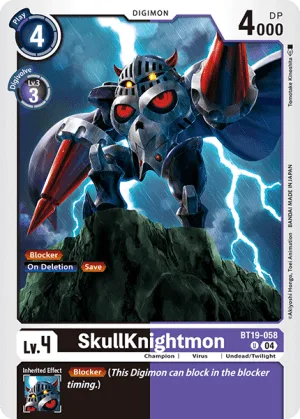 SkullKnightmon, BT-19: Booster Xros Evolution #BT19-058