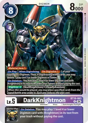 DarkKnightmon, BT-19: Booster Xros Evolution #BT19-063