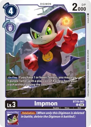 Impmon, BT-19: Booster Xros Evolution #BT19-067