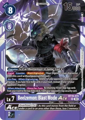 Beelzemon: Blast Mode, BT-19: Booster Xros Evolution #BT19-074