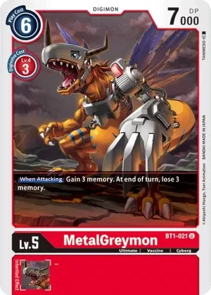 MetalGreymon, BT-01: Booster New Evolution #BT1-021