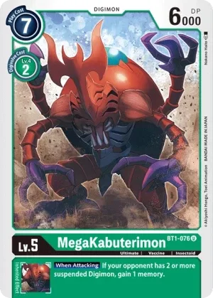 MegaKabuterimon, BT-01: Booster New Evolution #BT1-076