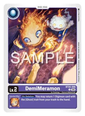 DemiMeramon, BT-20: Booster Over the X #BT20-006