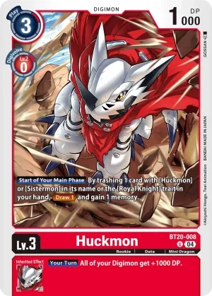 Huckmon, BT-20: Booster Over the X #BT20-008