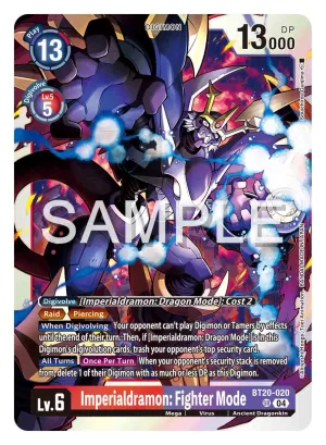 Imperialdramon: Fighter Mode, BT-20: Booster Over the X #BT20-020
