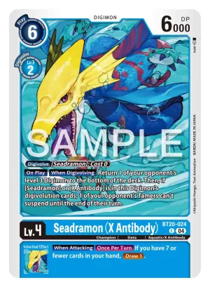 Seadramon (X Antibody), BT-20: Booster Over the X #BT20-024