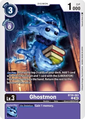 Ghostmon, BT-20: Booster Over the X #BT20-063