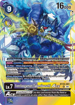Fenriloogamon: Takemikazuchi, BT-20: Booster Over the X #BT20-081