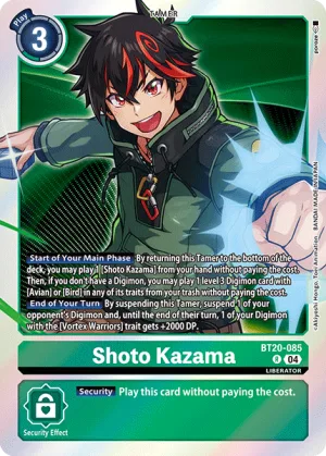 Shoto Kazama, BT-20: Booster Over the X #BT20-085