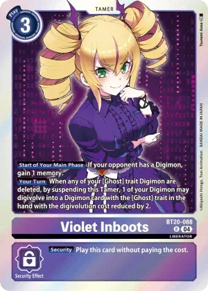 Violet Inboots, BT-20: Booster Over the X #BT20-088
