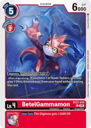 BetelGammamon, BT-21: BOOSTER WORLD CONVERGENCE #BT21-019