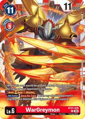 WarGreymon, BT-21: BOOSTER WORLD CONVERGENCE #BT21-026